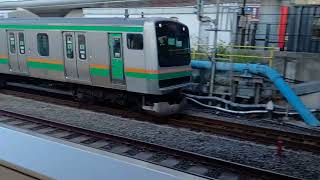 JR東日本E231系1000番台宮ヤマU540編成+宮ヤマU14編成1575E東海道線普通平塚行き大井町駅通過