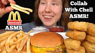 ASMR McDONALD'S DOUBLE CHEESEBURGER MUKBANG (No Talking) EATING SOUNDS