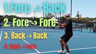 4 hitting patterns and its priority in tennis!