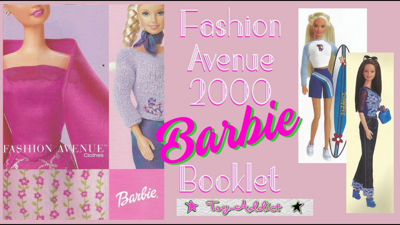 Barbie Fashion Avenue 2000 Clothes Booklet ~ Toy-Addict - YouTube