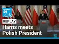 REPLAY: US Vice President Kamala Harris and Polish President Andrzej Duda hold press conference