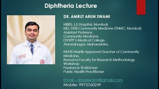 Diphtheria by Dr Amrut Swami