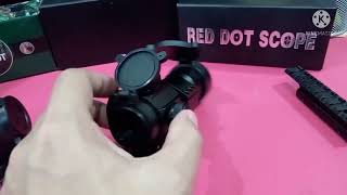 กล้องจุดแดง กล้องติดปืน กล้อง red dot ทรงเอ็มพ้อย กล้องจุดแดง ทรง ampoint red dot (จัดไป1290.-)