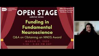 OPEN Stage Webinar: Funding in Fundamental Neuroscience