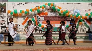 Cultural performance on 76th Republic Day at PM SHRI KV BSF Churachandpur