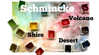 Schmincke Volcano, Desert and Shire Super-granulating Watercolours