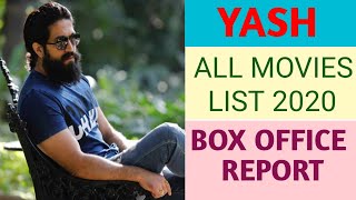 Yash All Movies List || Box Office Report 2020