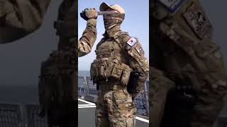The 🇰🇷 ROK Navy Seals Practice Knife fighting #shorts #specialforces