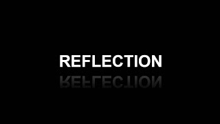 Modern Text Reflection Effect using HTML CSS