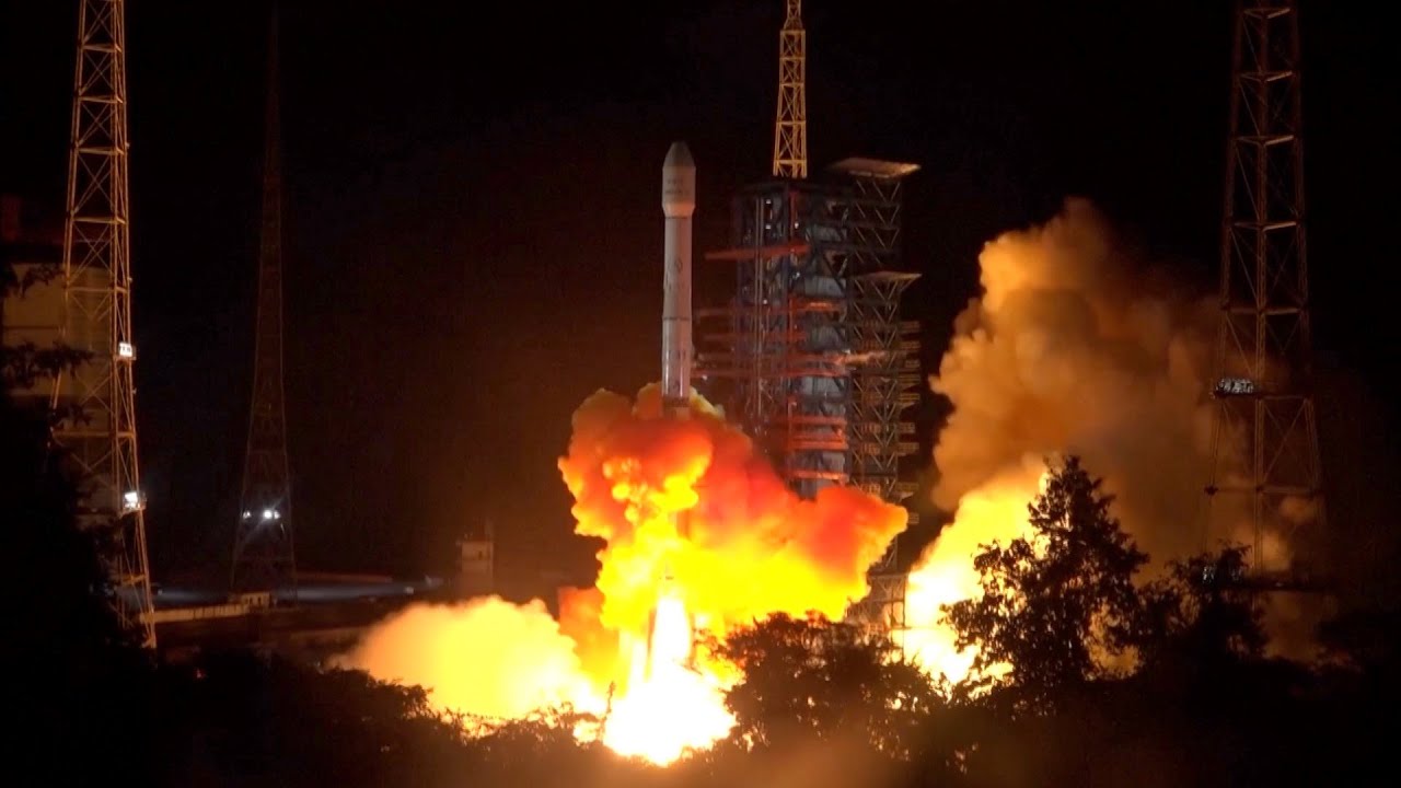 China Launches New Communications Satellite - YouTube