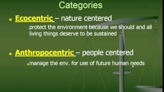T1.1 Environmental Value Systems