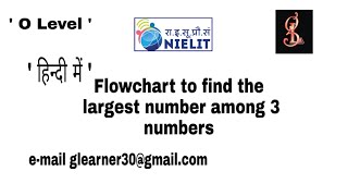 Flowchart to find the largest number among three numbers|glearner
