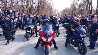 Parada - XV Motocyklowy Zlot Gwiaździsty na Jasnej Górze - Częstochowa 2018.04.08.