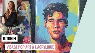 Comment peindre un visage à l'acrylique de stype pop art