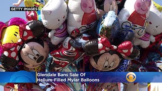 Glendale Bans Sale Of Helium-Filled Mylar Balloons