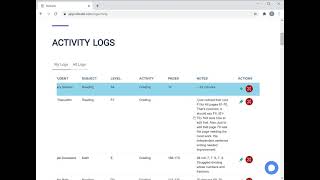 How to edit student activity log?