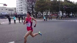 第21回（2016年） 都道府県対抗男子駅伝　7区先頭 ラスト1キロ地点