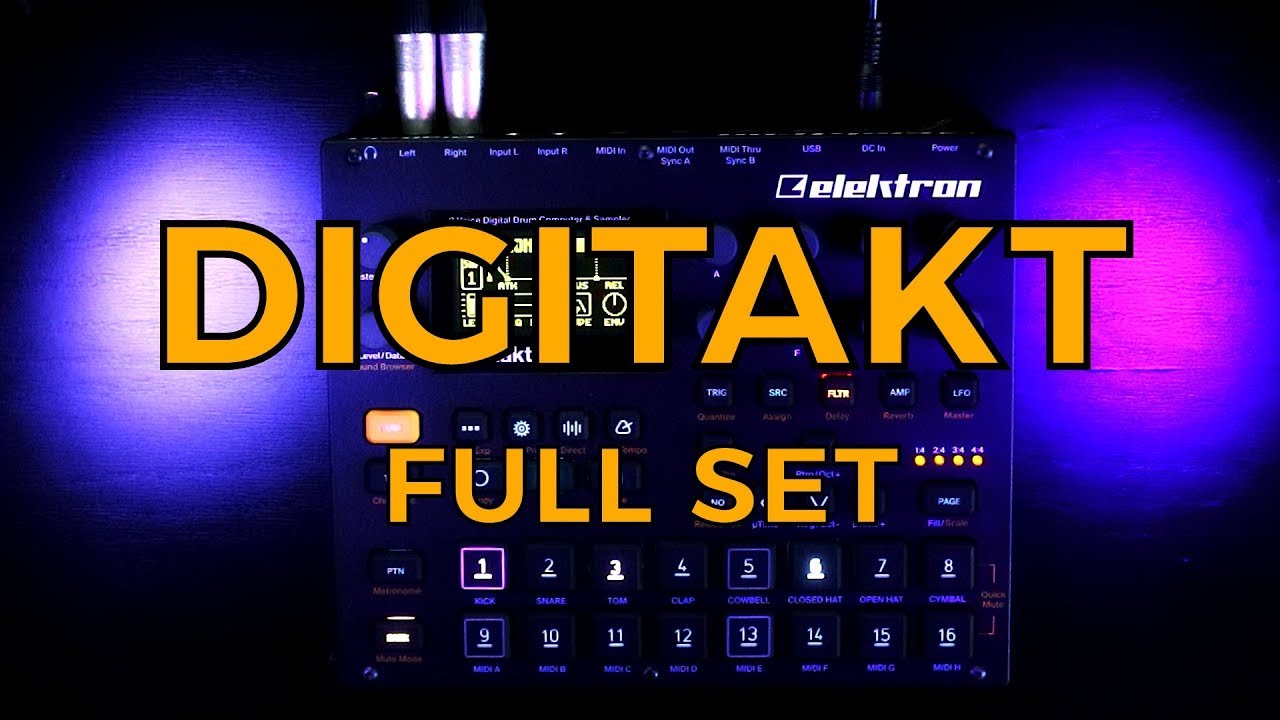 Elektron Digitakt Full Set Techno Electro Youtube