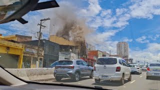 O INCÊNDIO TIROU A BELEZA DO PASSEIO NAS RUAS DE SÃO PAULO