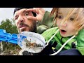 TRAPPiNG MOUNTAiN BUGS!!  Adley goes Back to School morning routine!  Dad Day with Niko and Papa!