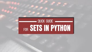 Python Sets for Data Science: Mastering Unique Collections!