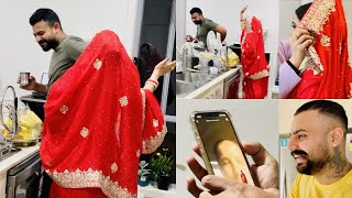 SAMTA DI BRIDAL TRANSFORMATION | HUSBAND DA REACTION | MUMMY AND BHEN DA REACTION | INDER \u0026 KIRAT