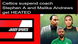 Boston Celtics suspend coach for  a year| Coach Ime Udoka  | Stephen A HEATED | Malika Andrews