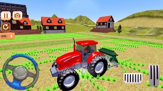 Farmer Job Simulator: Tractor Driving and Seeding Fields - Android gameplay