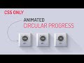 Animated Circular Progress Bar Using Html CSS Only