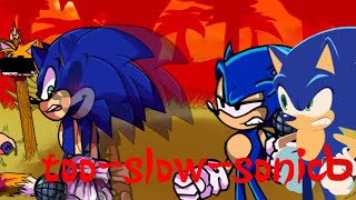 friday night funkin)-too-slow-sonicb (too-slow-encore cover but it's new sonic.exe and sonic over bf