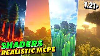 MANTAPZ | TOP 3 SHADERS MCPE 1.21 \u0026 1.20+ REALISTIC TERBAIK | NewB Shaders #rtx #shaders #minecraft