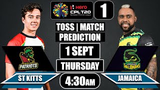ST KITTS & NEVIS PATRIOTS VS JAMAICA TALLAWAHS 1ST MATCH PREDICTION | STKNP VS JT MATCH PREDICTION
