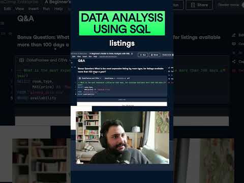 Analyzing Airbnb data using SQL #sql #datacamp