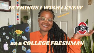 15 things I wish I knew as a freshman | the ohio state university