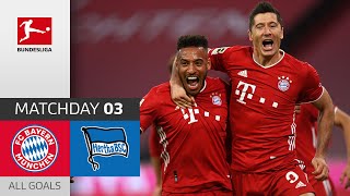 Unstoppable Lewandowski! FC Bayern - Hertha Berlin | 4-3 | All Goals | Matchday 3 – Bundesliga 20/21