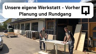 Werkstatt einrichten - wir bauen unsere eigene Werkstatt, kleiner Rundgang - Vorher Video