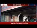 unidentified persons set fire to the entrance of makali amman temple in town hall in coimbatore