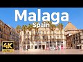 Malaga, Spain Walking Tour (4k Ultra HD 60fps) – With Captions