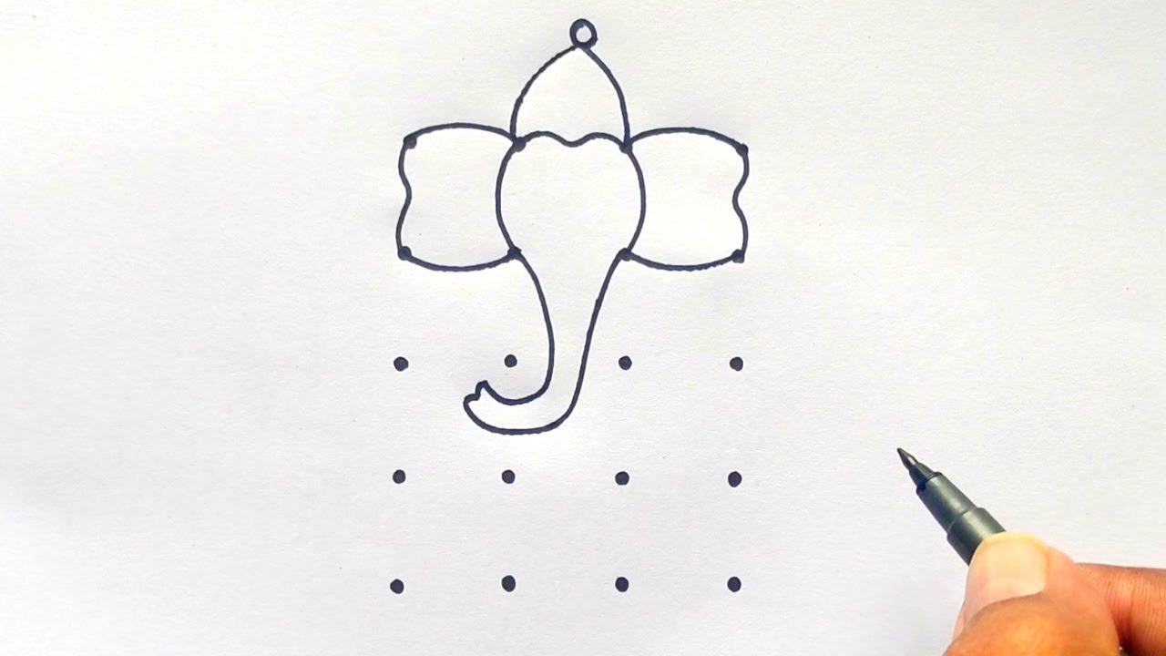 Incredible Compilation Of 999 Ganpati Drawing Images Stunning