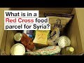 What is in a Red Cross food parcel for Syria?