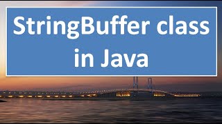 StringBuffer class in JAVA,#80