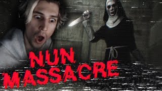 I will not get Scared - Nun Massacre by Puppet Combo (BAD ENDING?) | xQcOW