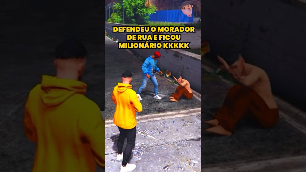 DEFENDEU O MORADOR DE RUA E FICOU MILIONÁRIO😱KKKKK #shorts - YouTube