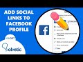 🧑‍🦳 How to Add Social Links in Facebook Profile ✅ 1Min #Shorts