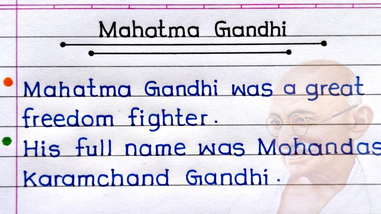 Essay On Mahatma Gandhi | 10 Lines On Mahatma Gandhi | Essay On Mahatma ...