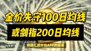 (31/12/2024)金价失守100日均线，或剑指200日均线 | #黄金 #原油 #美元指数 #美元 #金价