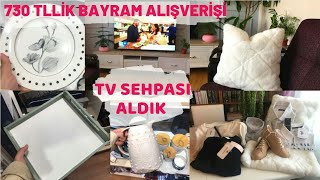 730TL' LİK BAYRAM ALIŞVERİŞİMİZ|IKIZLER BAYRAM HARÇLIKLARINI ALDILAR| SONUNDA TV SEHPASI ALDIK