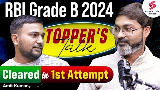 He Cleared In 1st Attempt! RBI Grade B Topper Interview | RBI Topper Interview 2024 | Amit Kumar