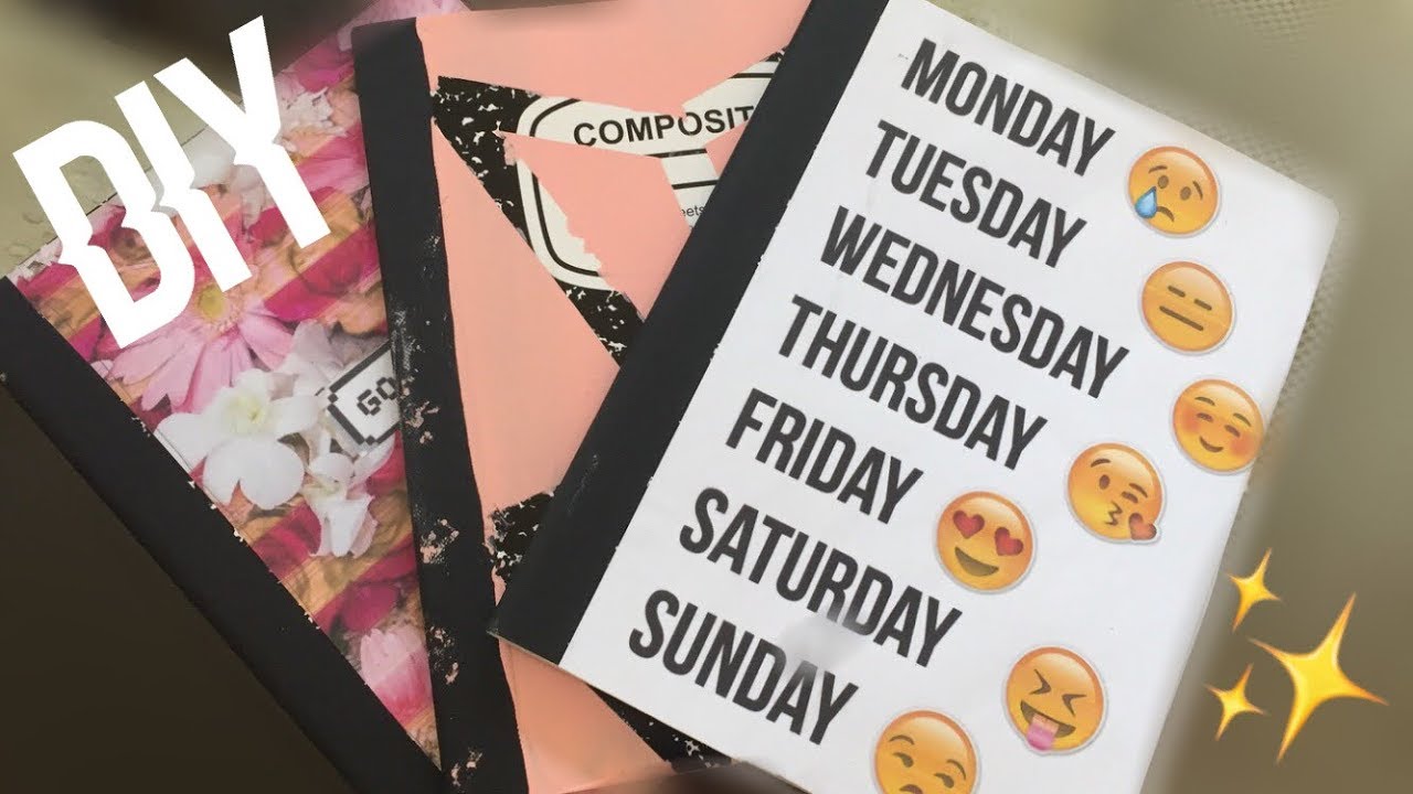 Diy Notebooks Backtoschool Youtube