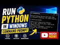 Run Python in Windows command Prompt | how to install #python  in windows Machine command Prompt